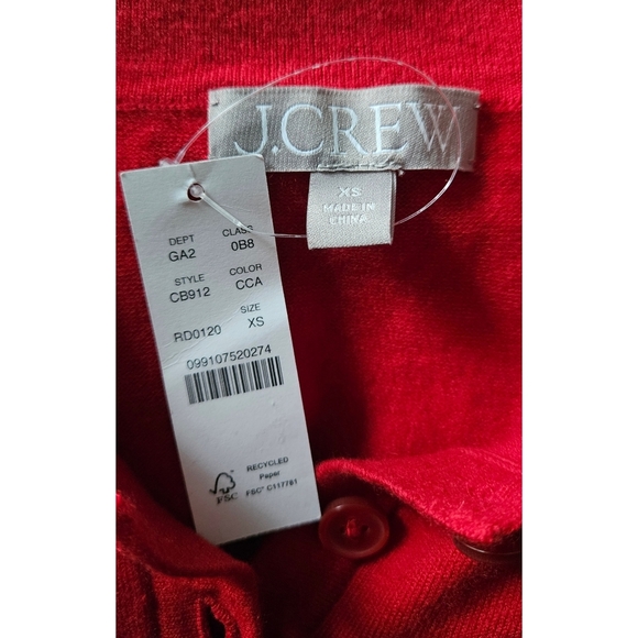 J.Crew Featherweight Cashmere-Blend Long-Sleeve Polo Shirt - Picture 7 of 8